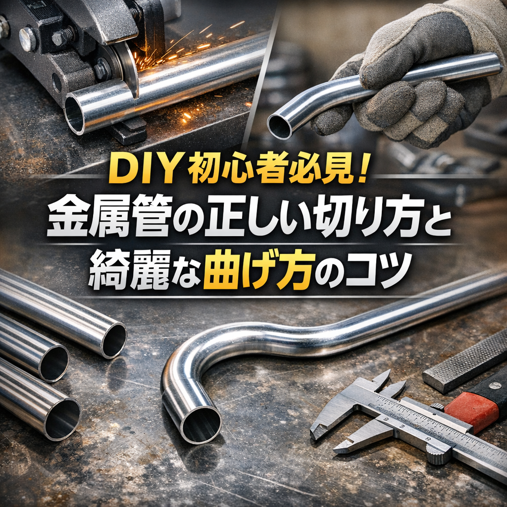 DIY初心者必見！金属管の正しい切り方と綺麗な曲げ方のコツ